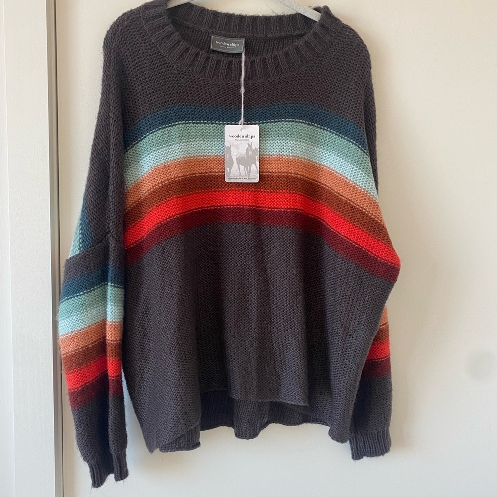 NWT S/M Wooden Ship Knit Sweater